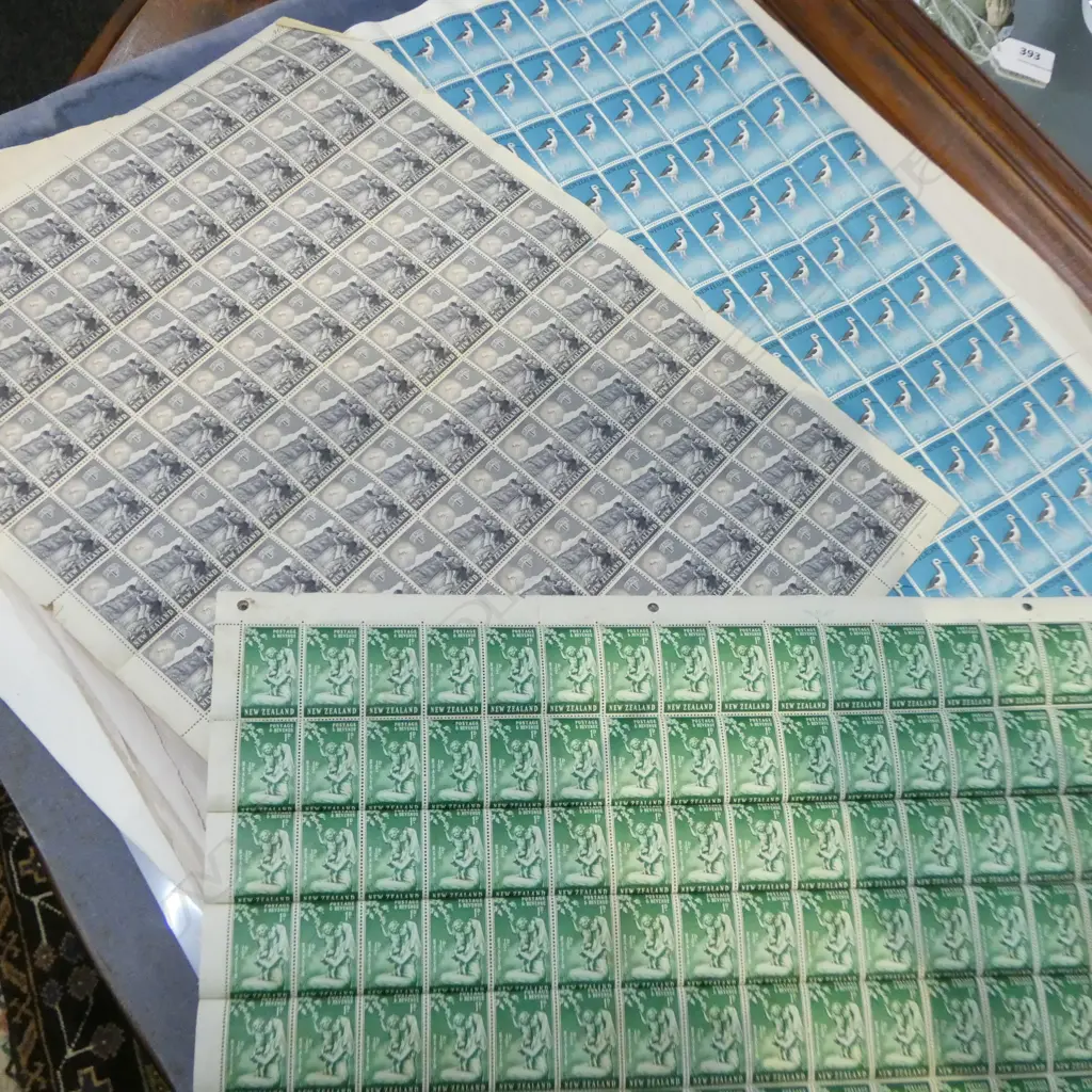 14 (approx) NZ MINT HEALTH STAMPS IN FULL SHEETS Image 1++