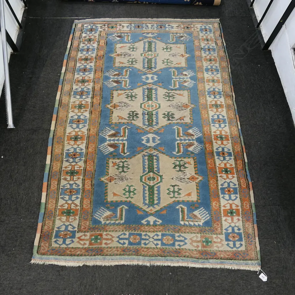 HAND KNOTTED ALL WOOL RUG 1700x1100mm Image 1++