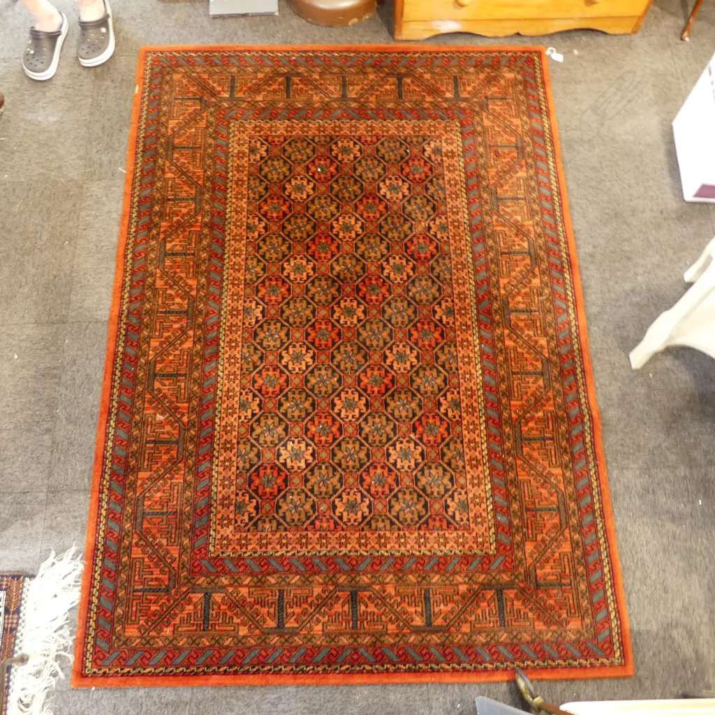 MACHINED WOOL PILE RUG 1400x2000mm Image 1++