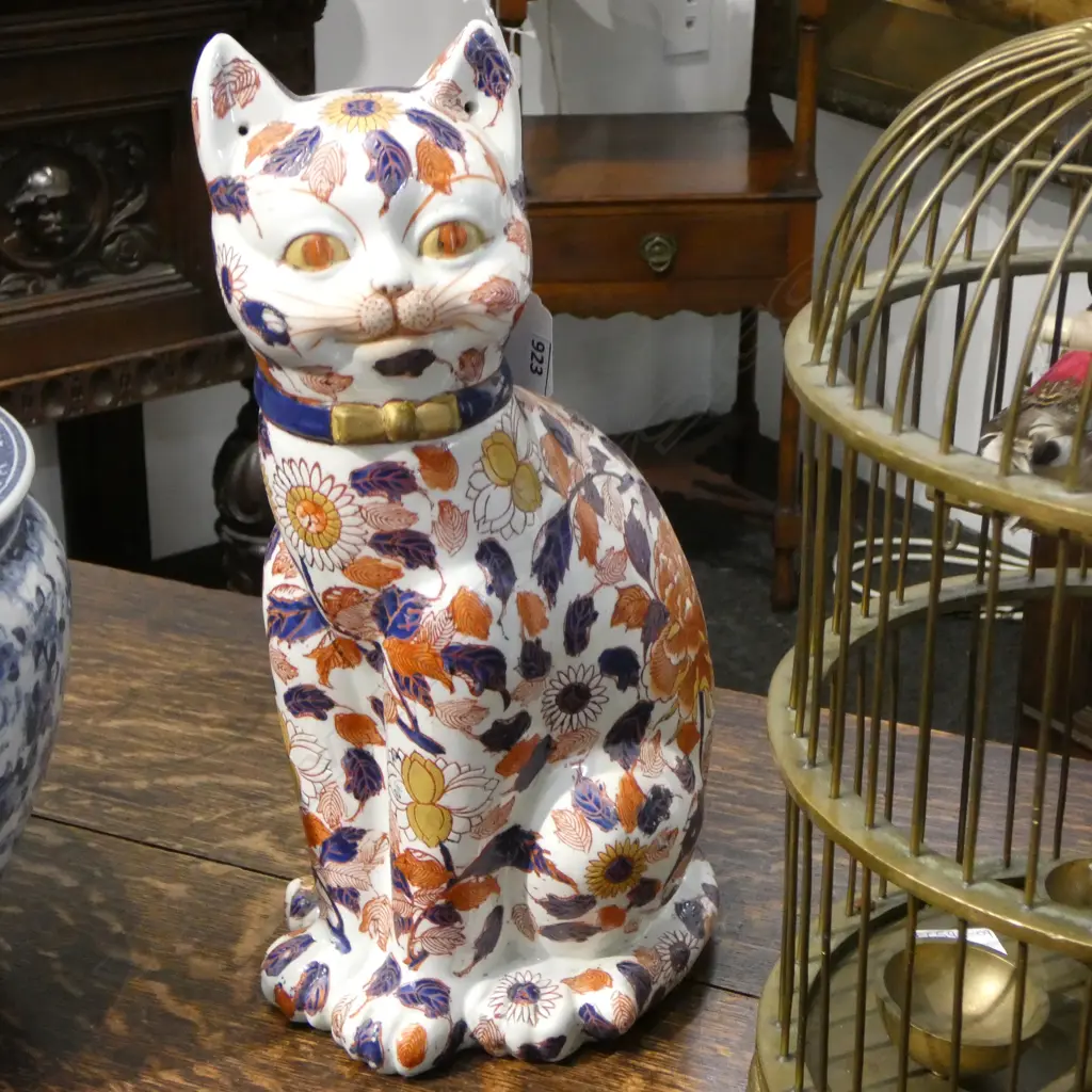 ORIENTAL IMARI CAT H.355mm Image 1++