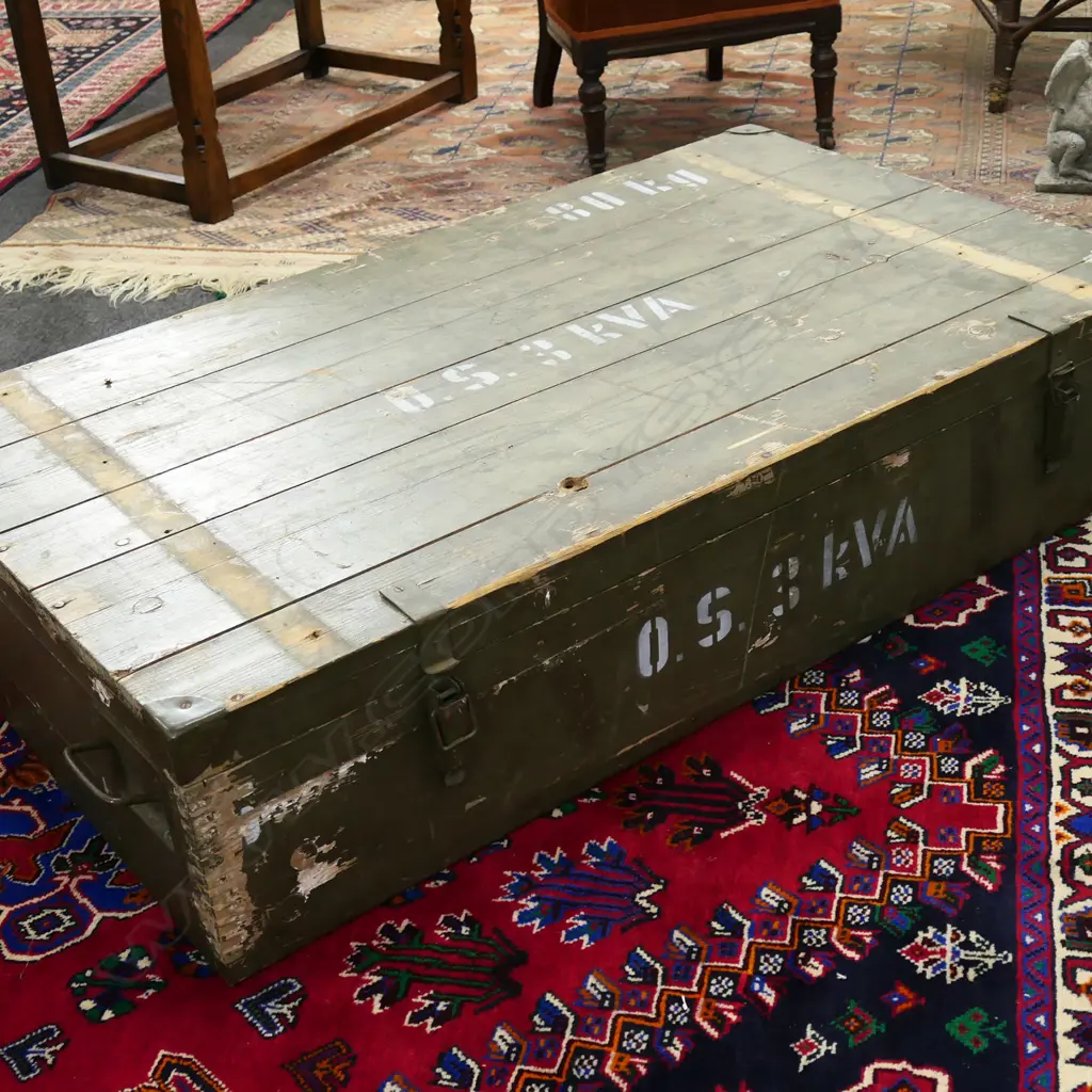 LG ARMY GREEN AMMO CRATE 1250x750x270mm Image 1++