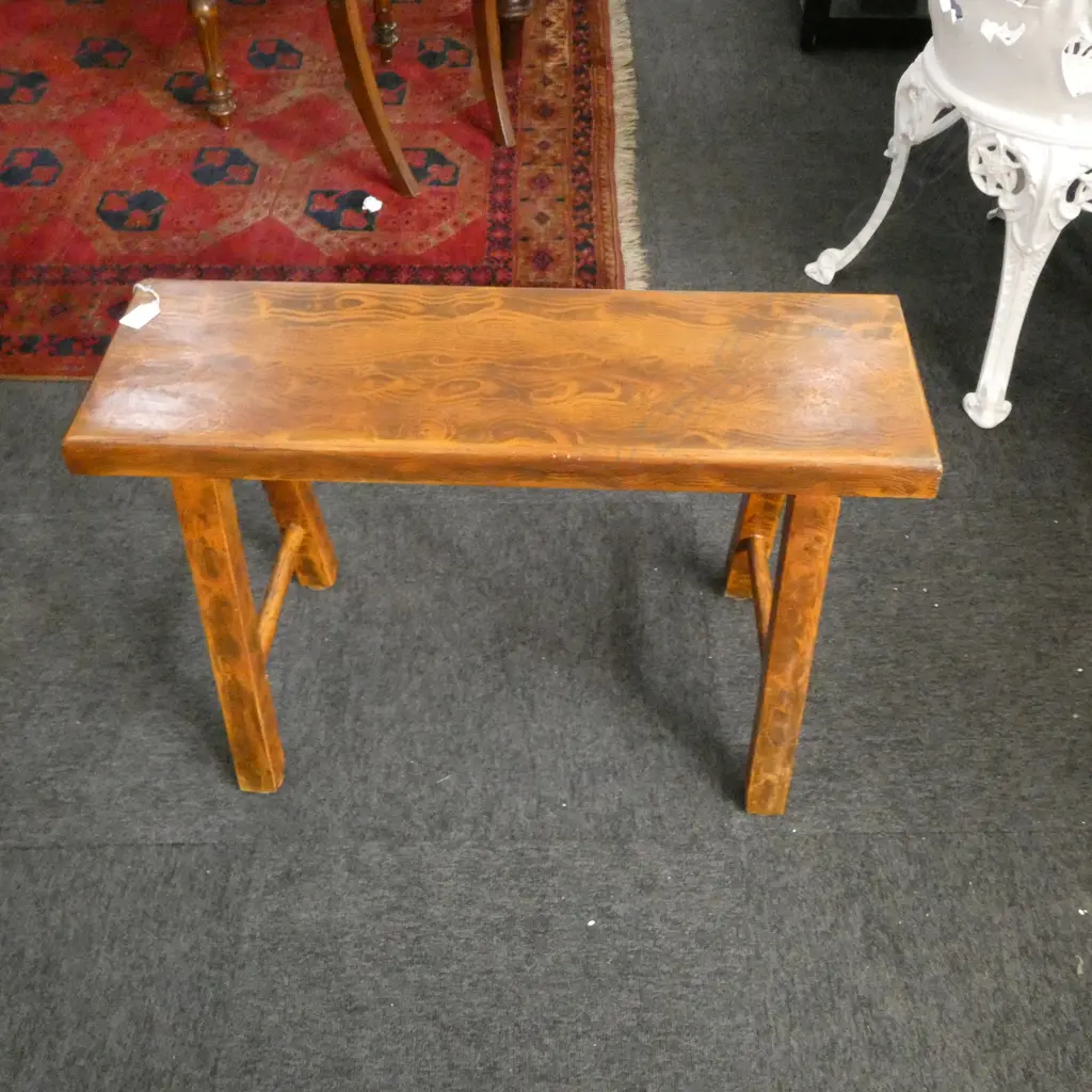 WOODEN BENCH SEAT, L.725MM H.470MM W.240MM Image 1++