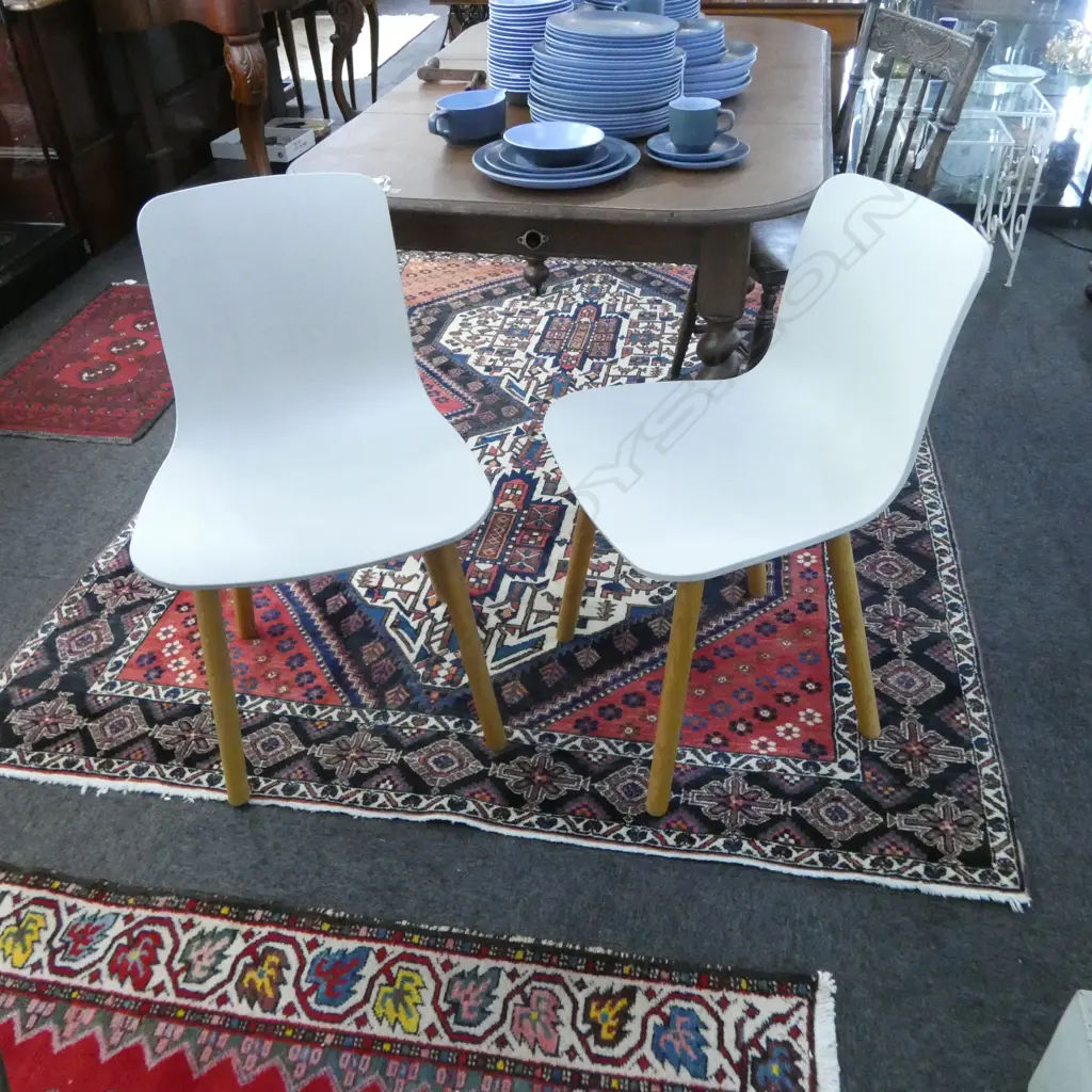 TWO VITRA 'HAL' DINING CHAIRS ($800 EACH AT CITTA) 470 x 780mm Image 1++