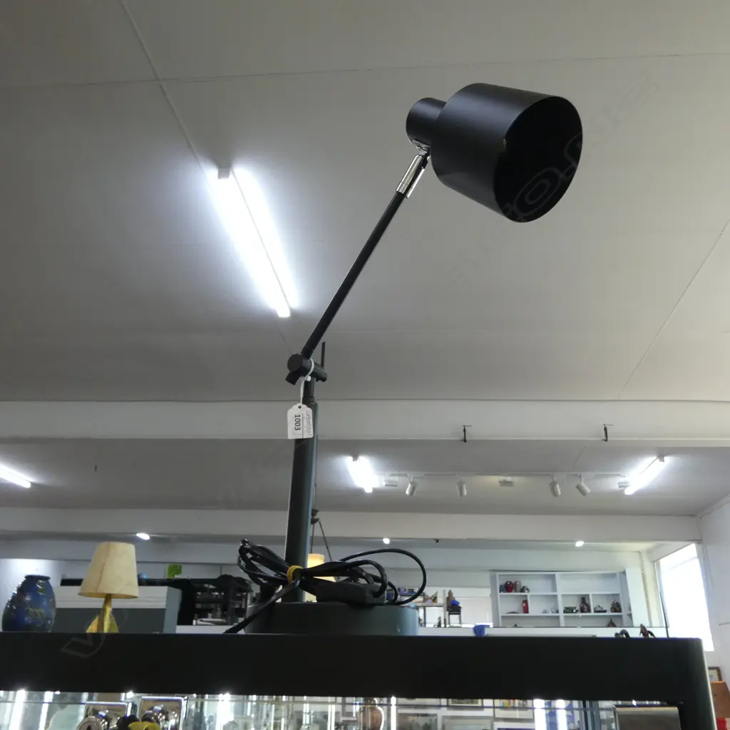 BLACK METAL ADJUSTABLE DESK LAMP H.500mm Image 1++