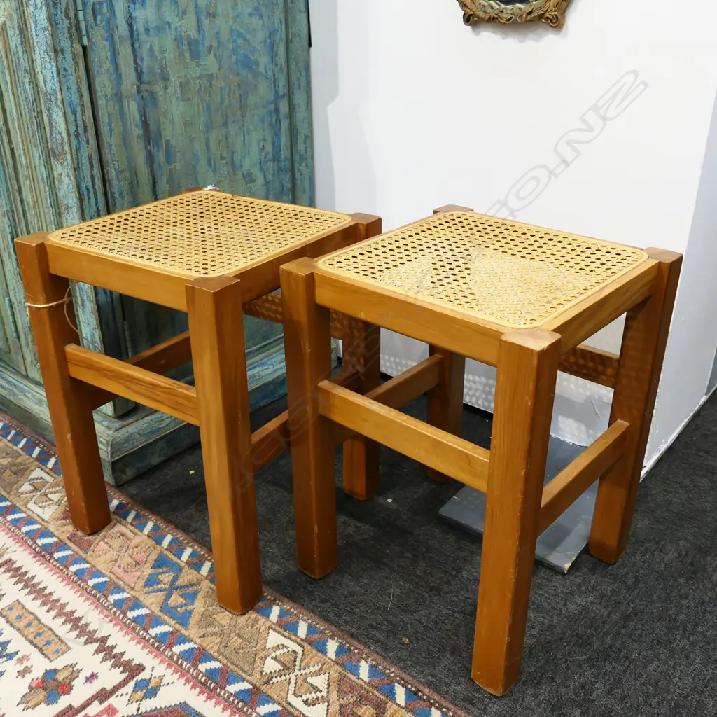 PR RATTAN STOOLS 330x330x450mm Image 1++