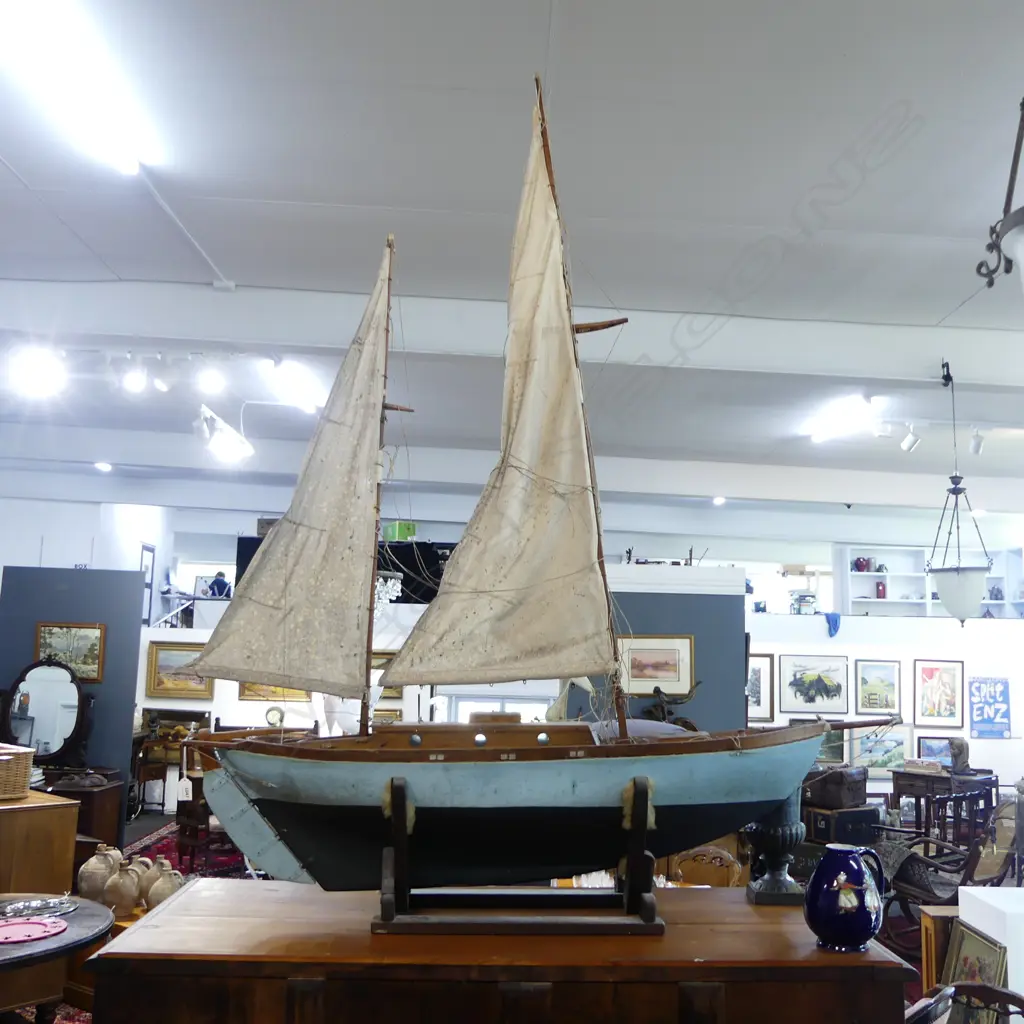SAIL BOAT MODEL L.1230mm H.1580mm needs a good clean Image 1++