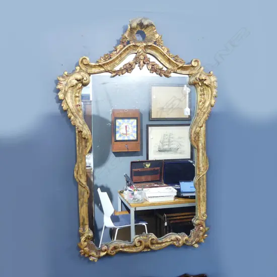 LG FRENCH LOUIS XV STYLE ROCOCO MIRROR H.1230mm (FAULTS)