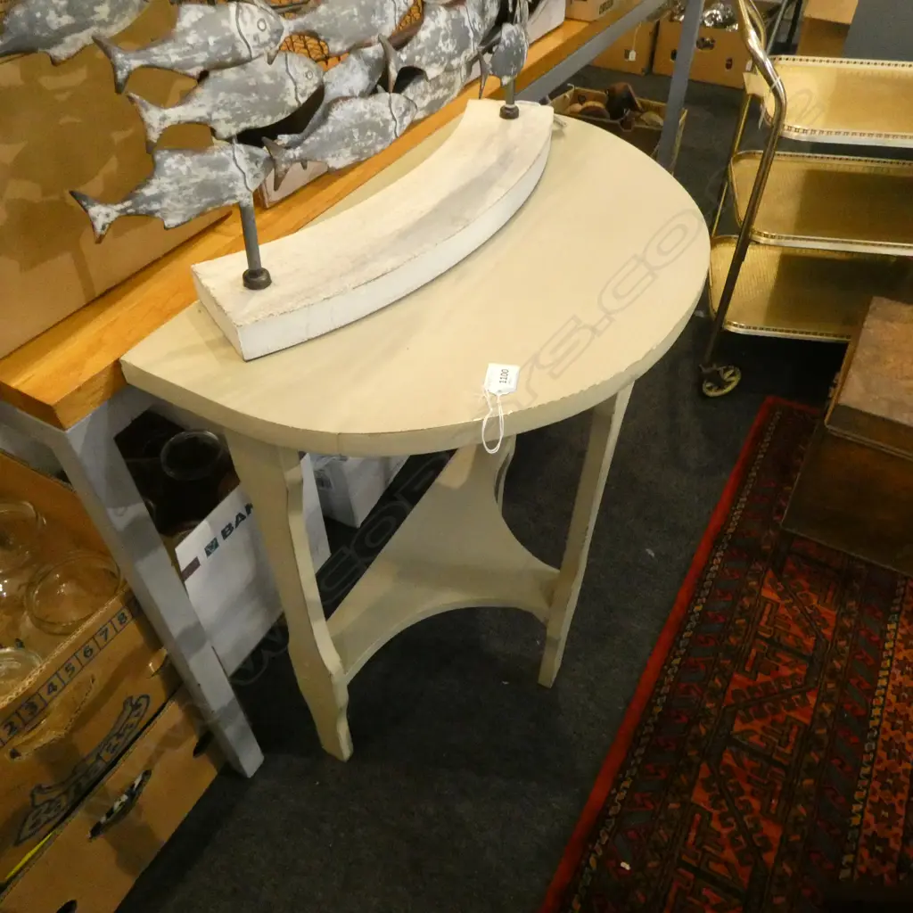 DEMILUNE HALL TABLE 610x365x740mm Image 1++