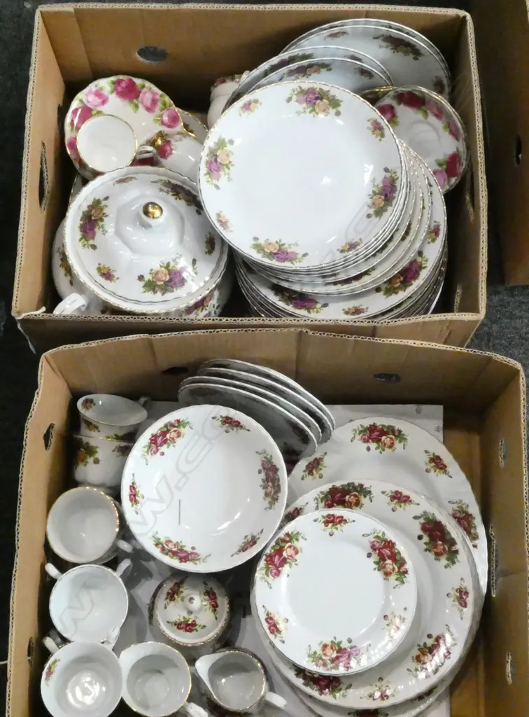 2 BOXES ROSES CHINA INCL. SOME OCR Image 1++