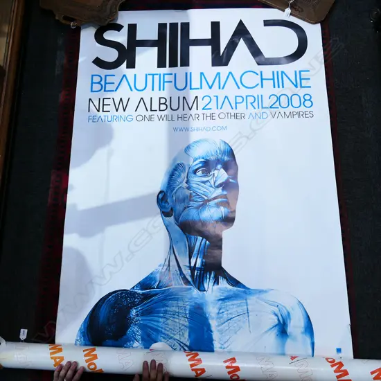 UNFRAMED SHIHAD BEAUTIFUL MACHINE 2008 ADVERTISING POSTER 1420x1030mm