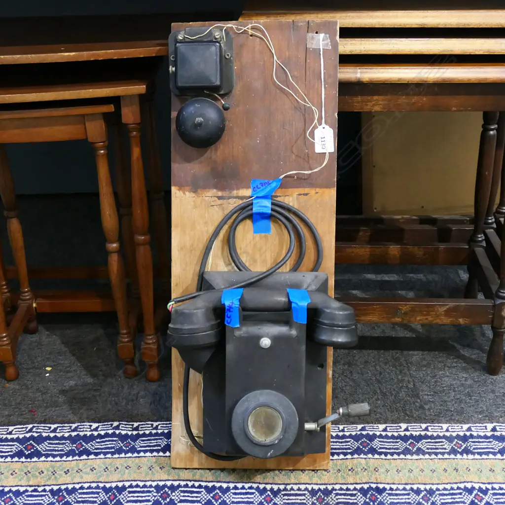 VINTAGE TELEPHONE ON WALL MOUNT H.595mm Image 1++