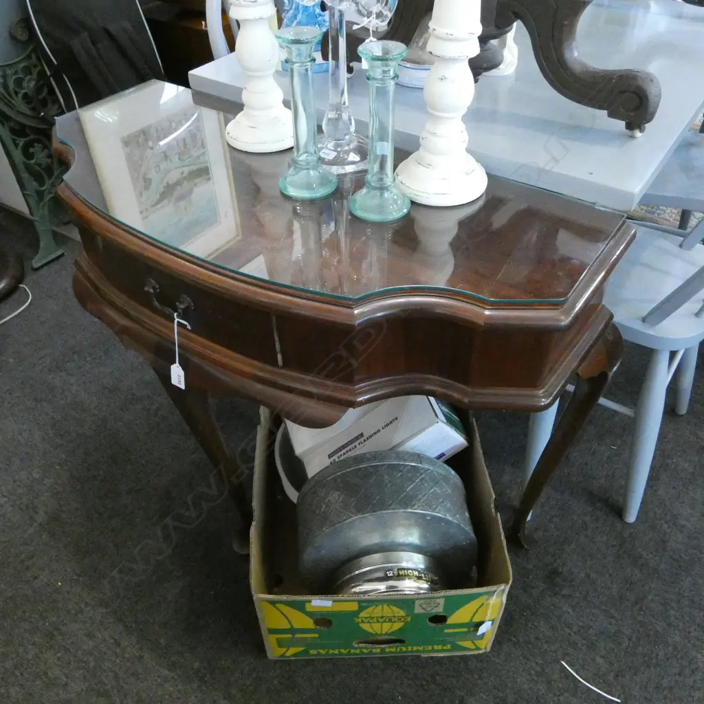 MAHOGANNY HALL TABLE 980x400x730mm Image 1++