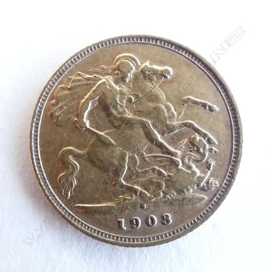 1903 SYDNEY MINT GOLD HALF SOVEREIGN