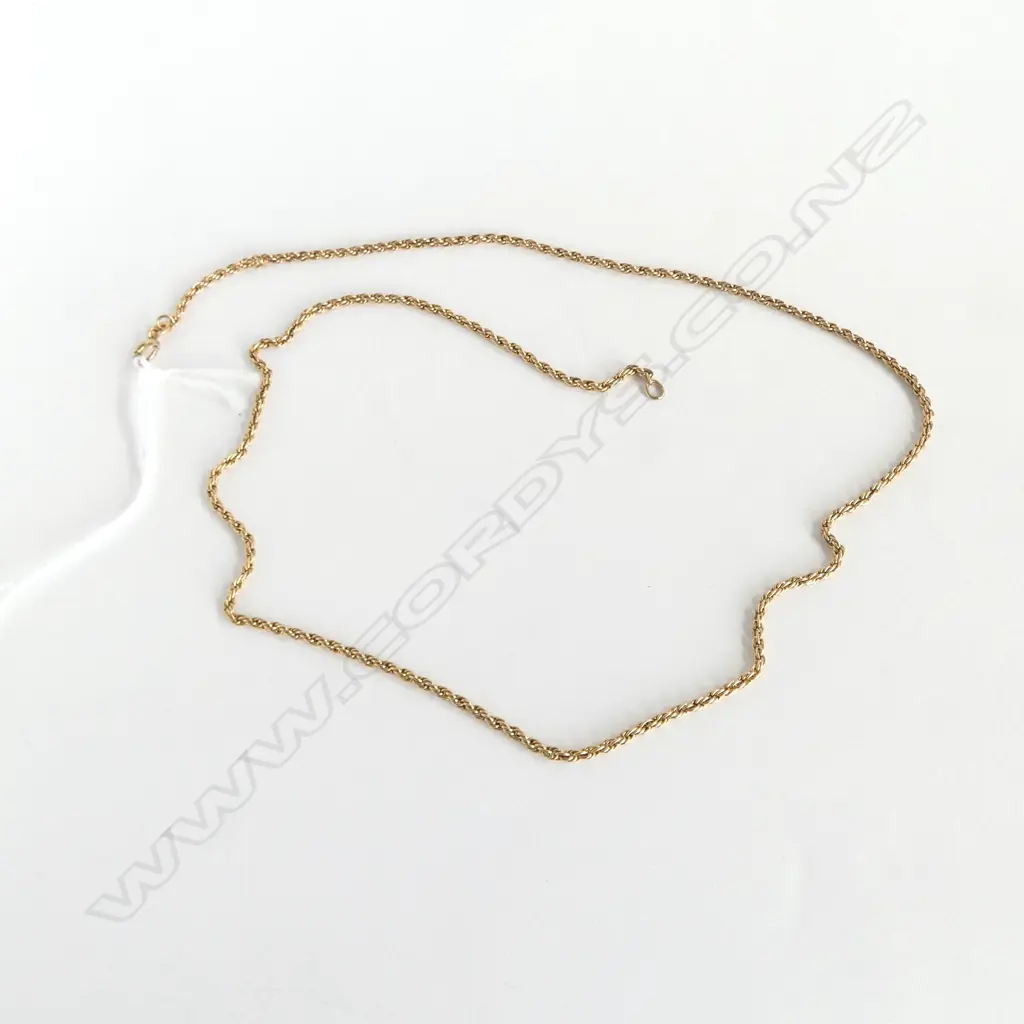 14CT GOLD ROPE TWIST CHAIN 10.4gms Image 1++