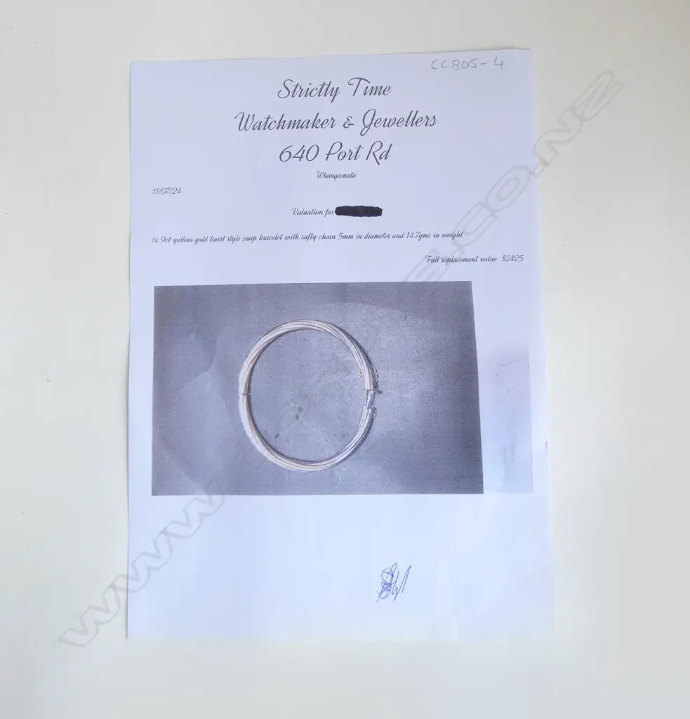 9CT GOLD TWIST HINGED BANGLE 14.7gms Image 1++