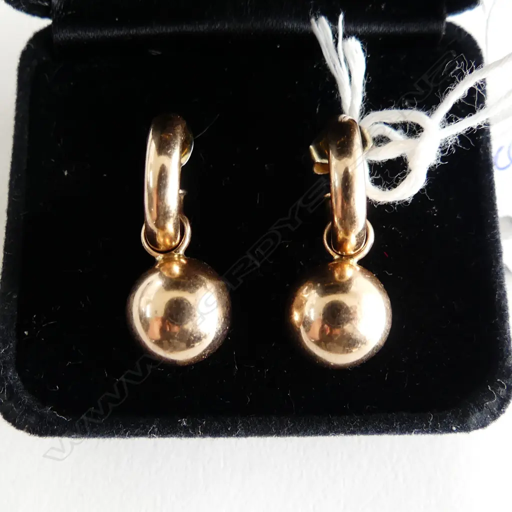 PR 9CT ROSE GOLD EARRINGS 4.3grms Image 1++