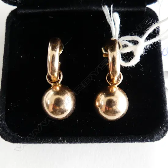 PR 9CT ROSE GOLD EARRINGS 4.3grms