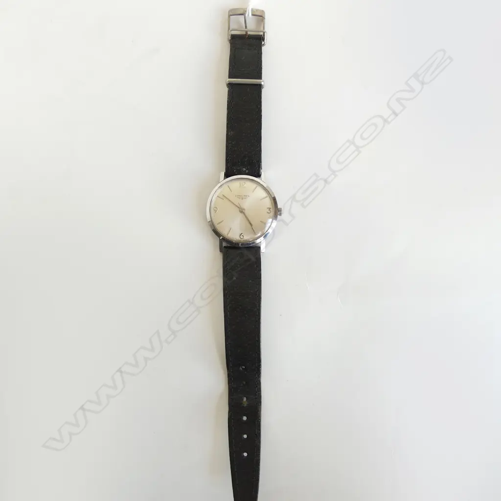 LONGINES VINTAGE GENT'S WRISTWATCH STAINLESS STEEL running Image 1++