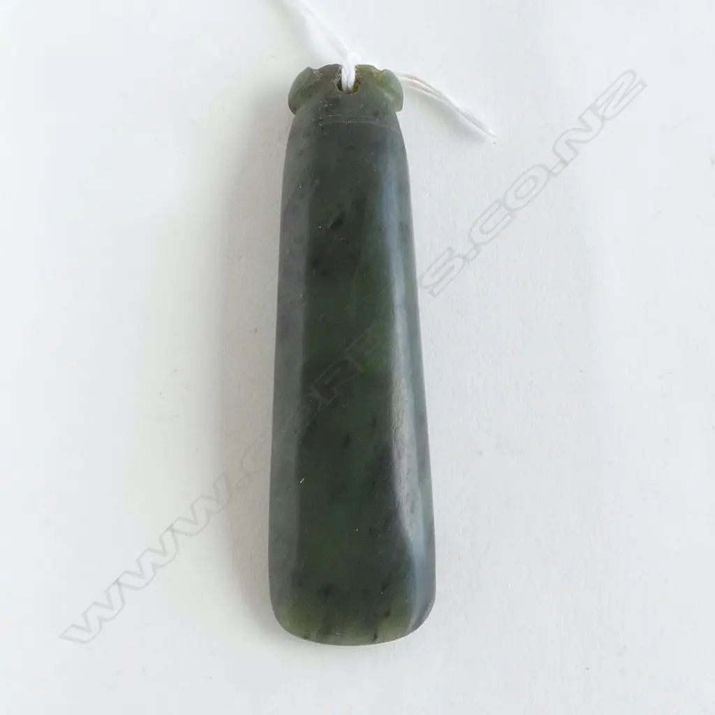 VINTAGE POUNAMU HEI TOKI with lashing lugs L.88mm Image 1++