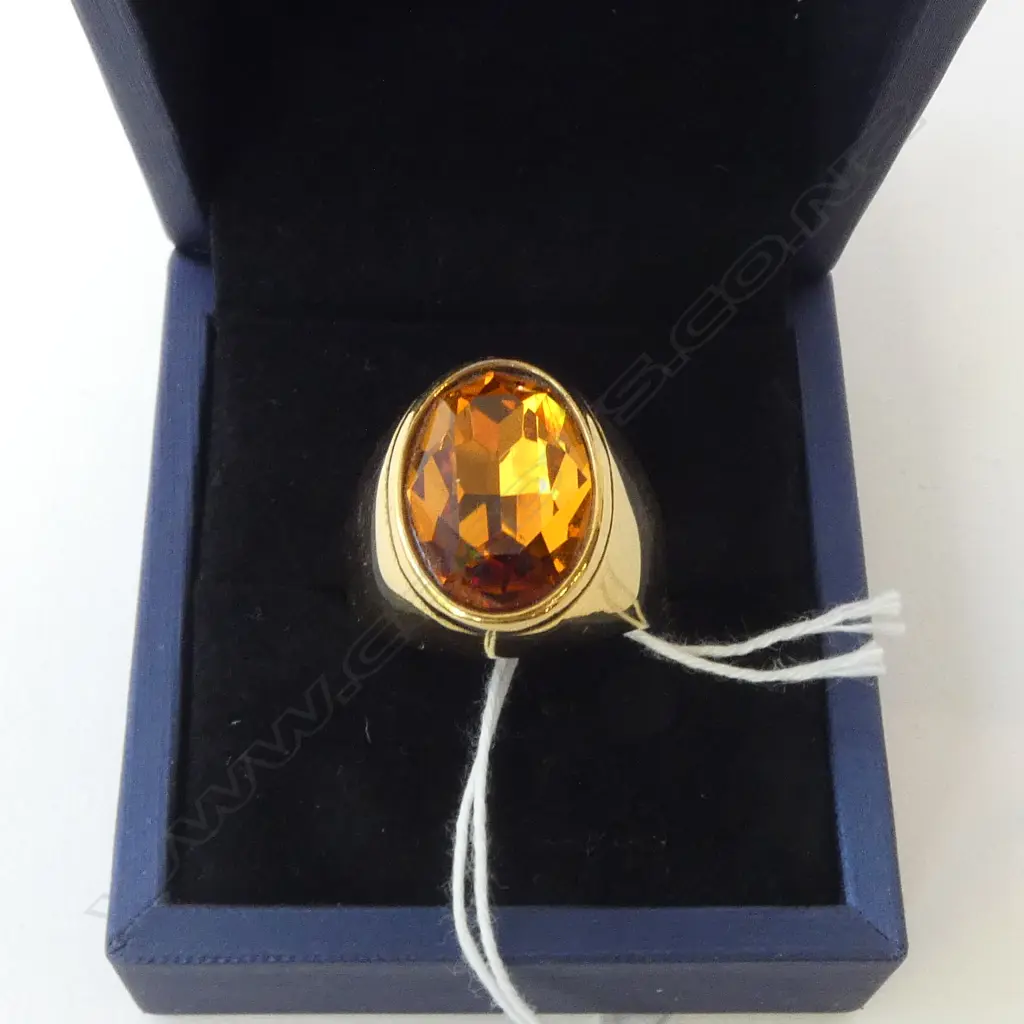 LG GOLD PLATED SIGNET RING, SIZE V Image 1++