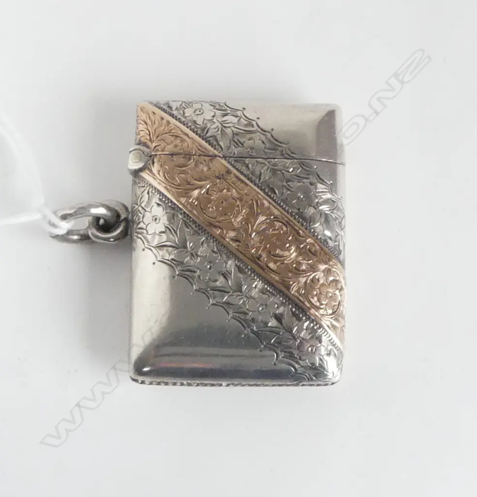S/SILVER & GOLD VESTA BOX 28.8GMS Image 1++