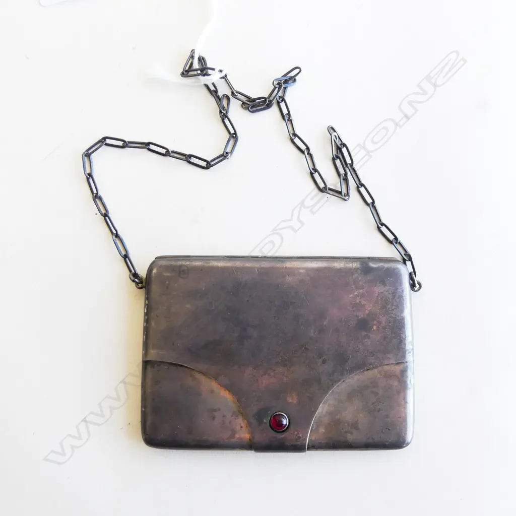 STG SILVER GILT LINED CARD CASE, SHEFFIELD EARLY 20thC 78gms  Image 1++