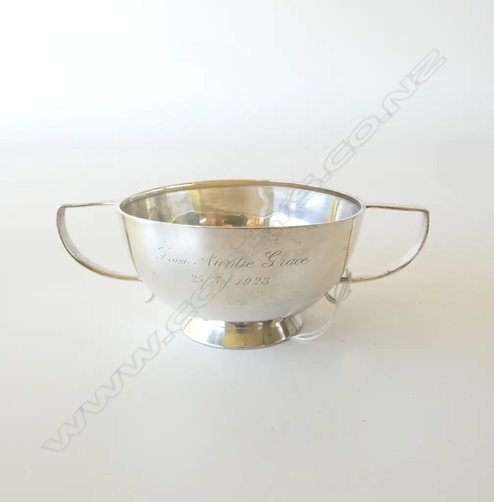 STG SILVER QUAICH, B'HAM EARLY 20thC 111gms Image 1++