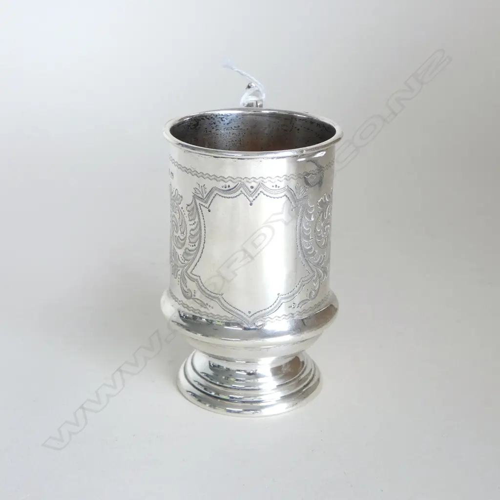 STG SILVER MUG, MINSHULL & LATIMER, BIRMINGHAM, 92gms Image 1++
