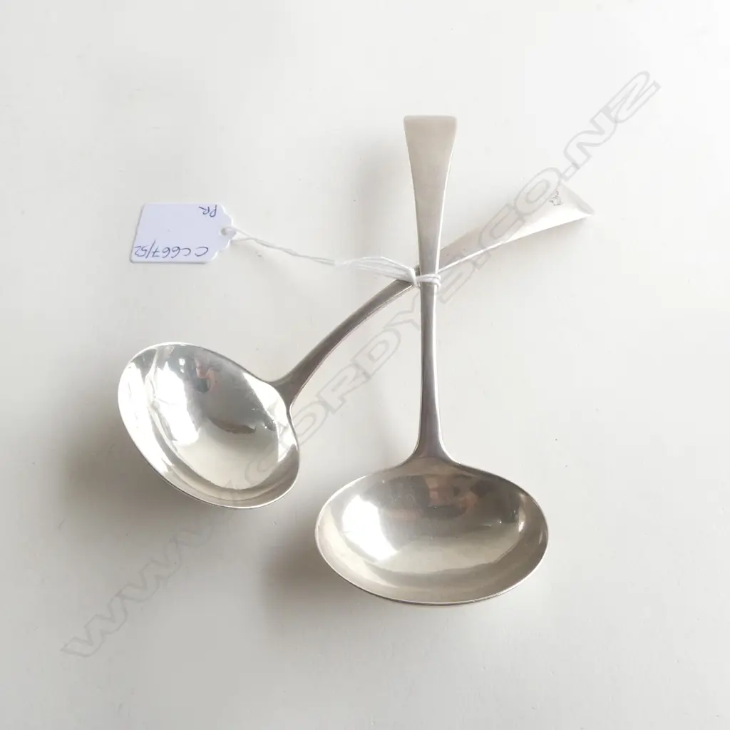 PR STG SILVER LADLES, RICHARD CROSSLEY LONDON 1803 92gms Image 1++