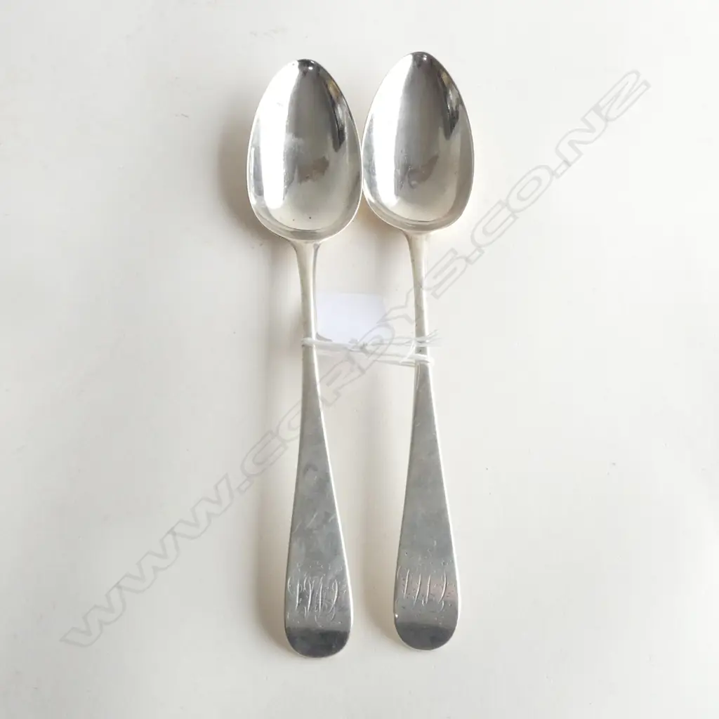 GEORGE III PR STG SILVER TABLE SPOON, FULLER WHITE, LONDON 1787, 118gms Image 1++