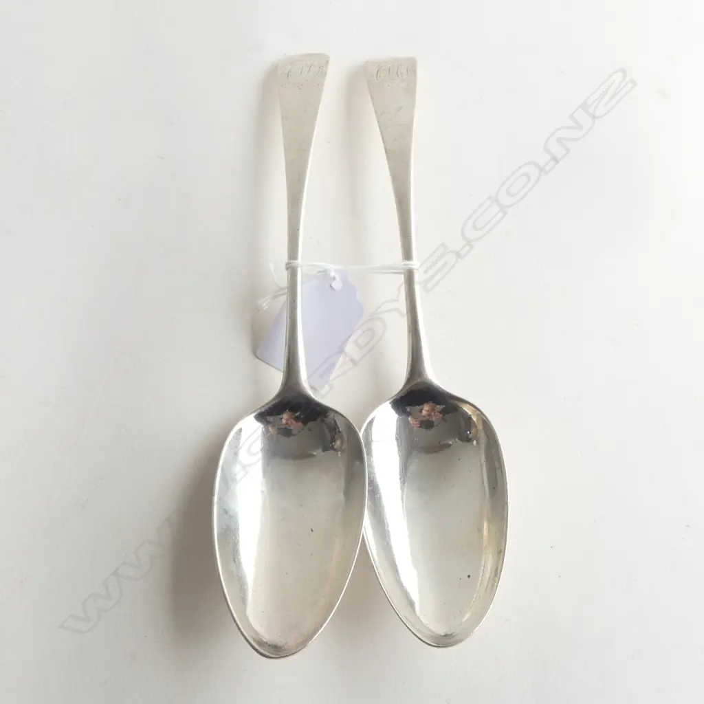 GEORGE III PR STG SILVER TABLE SPOON, FULLER WHITE, LONDON 1787, 118gms Image 1++