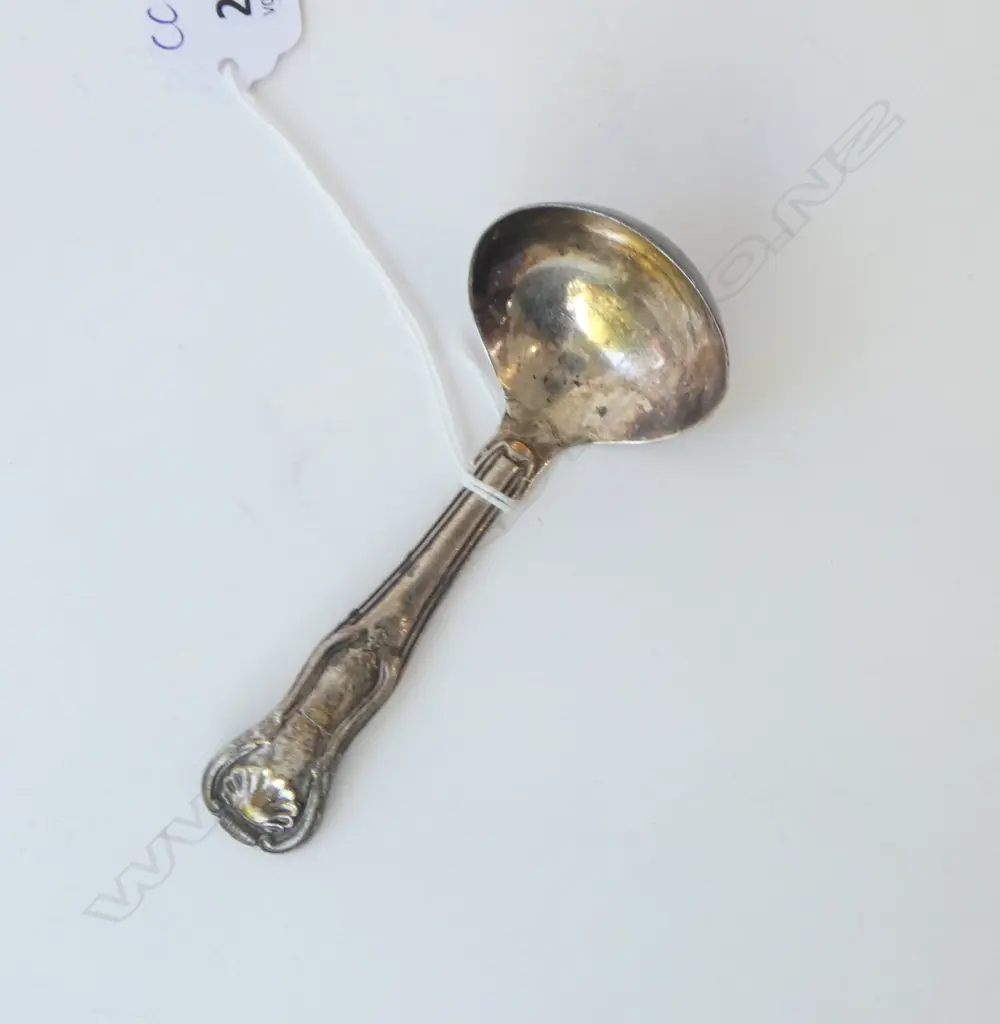 GEORGE IV SILVER CADDY SPOON KING'S PATTERN Birmingham 1827 dble struck 34gms Image 1++