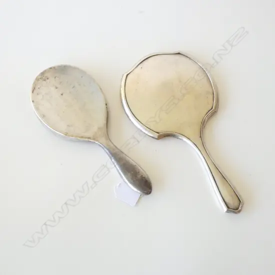 2 STG SILVER HAND MIRRORS