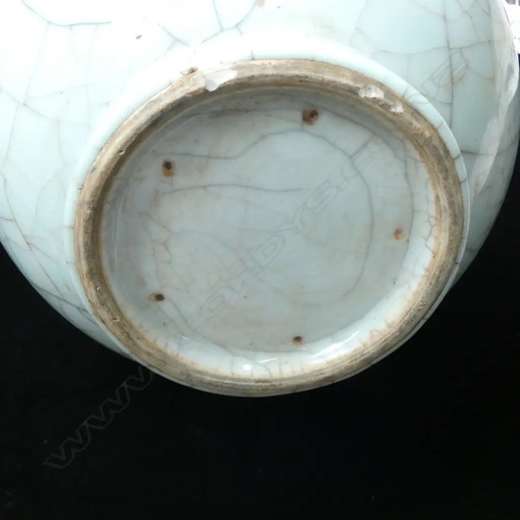 CELADON CRACKLE GLAZE VASE H.380mm Image 1++