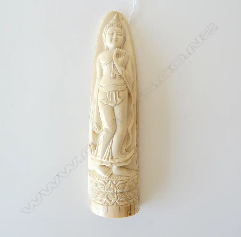 ORIENTAL CARVED IVORY H.195mm Image 1++
