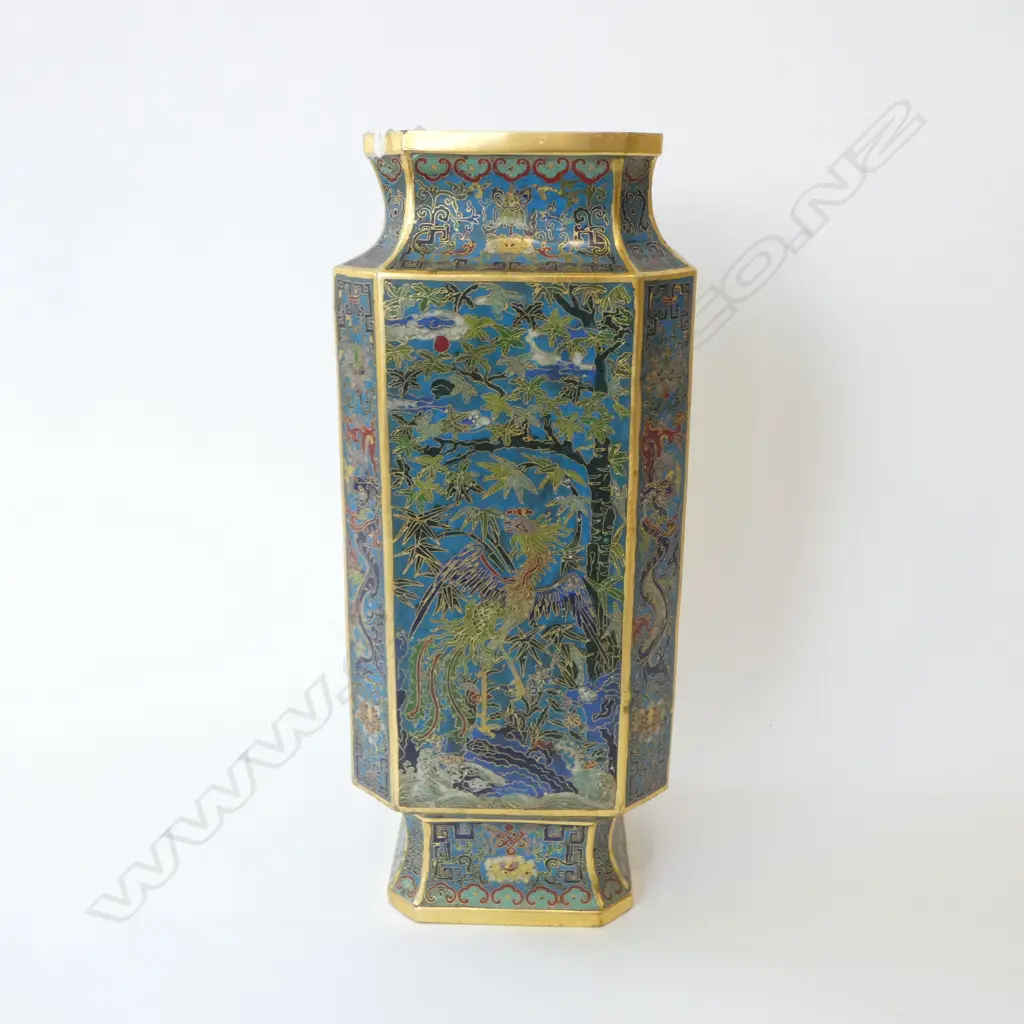 GOOD REPRODUCTION QING DYNASTY CLOISONNE VASE H.400mm Image 1++
