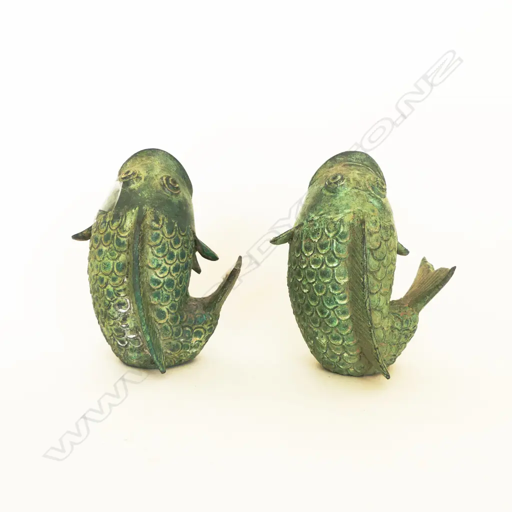 PR METAL FISH H.120mm VERDIGRIS FINISH Image 1++