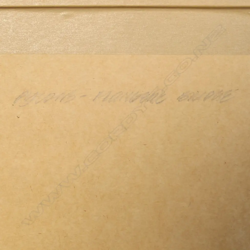 PHYLLIS MARY CROWLEY - PYLONS (MANGERE BRIDGE CONSTRUCTION) - c.1980 - W/COLOUR & MIXED MEDIA - UNSIGNED - 286 x 344mm Image 1++