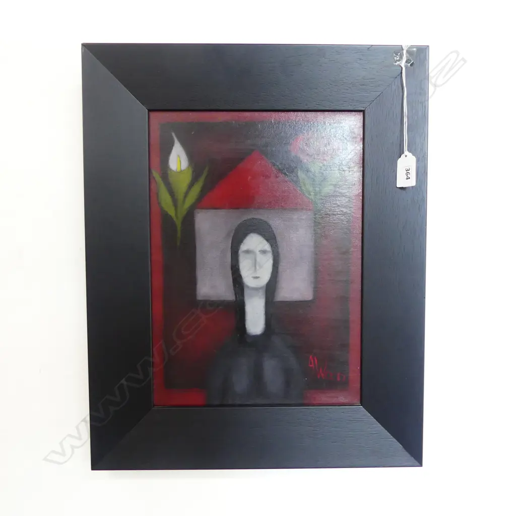 AGNES WOOD (1921-2013), OIL ON CANVAS, 320x230mm Image 1++