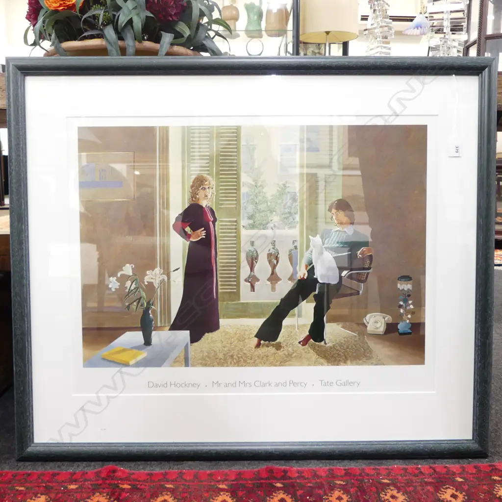 DAVID HOCKNEY PRINT 'MR AND MRS CLARK AND PERCY' 530x700mm  Image 1++