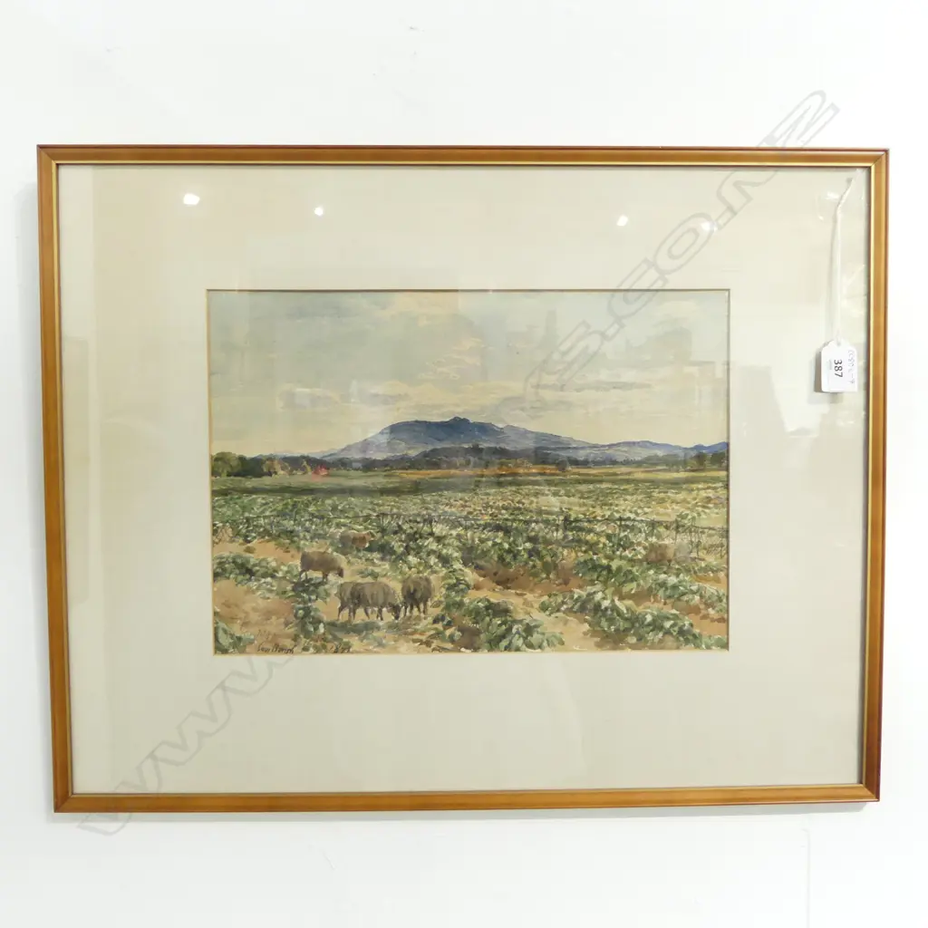 INDISTINCTLY SIGNED, PORTLAND HILLS SCOTLAND, WATERCOLOUR, 240x350mm Image 1++