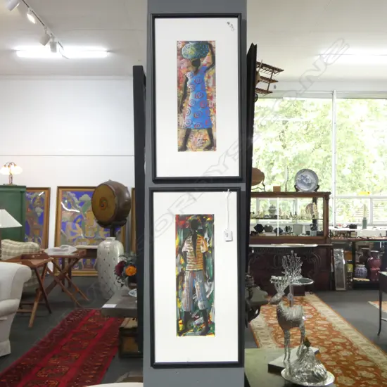 PR M. UNGA ARTWORKS, MAN & WOMAN, ACRYLIC 2003 330x115mm