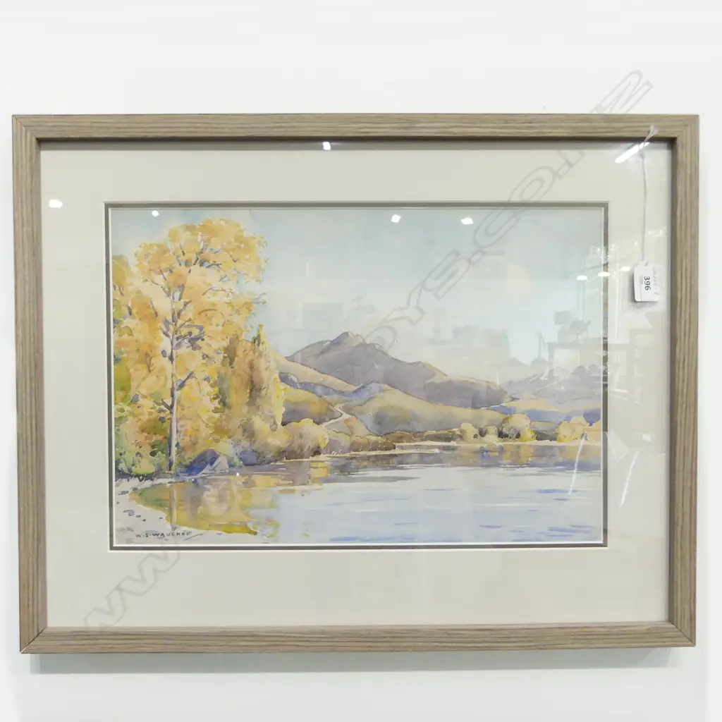 W S WAUCHOP, 'AUTUMN GLENDHU BAY', W/C, SIGNED, H.300 x 420mm Image 1++