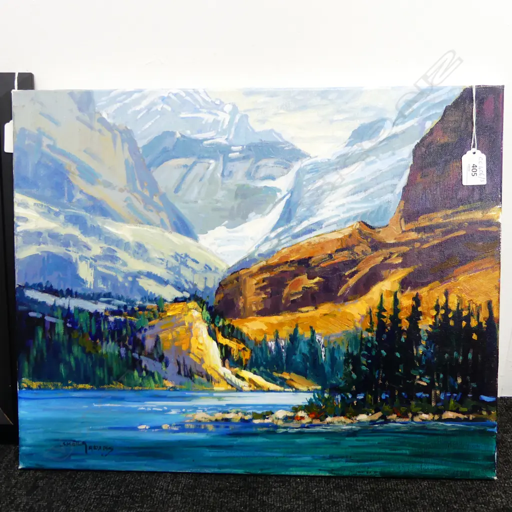 SHEILA ADAMS (CANADIAN) 'SARGENTS POINT' OIL ON CANVAS 405x505mm Image 1++