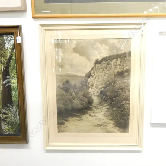 Edward Roper Stapleton Sandys (1845-1909)  'THE WAIKATO RIVER AT ATIAMURI'