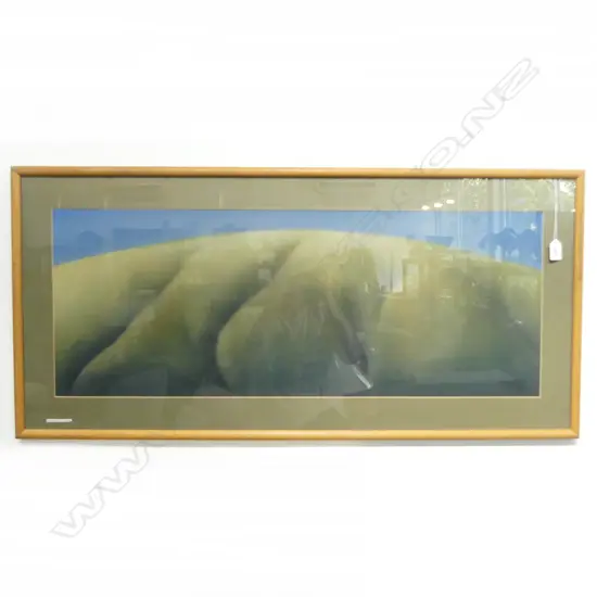 PAUL FORREST, HILLS, ACRYLIC '95 335x880mm