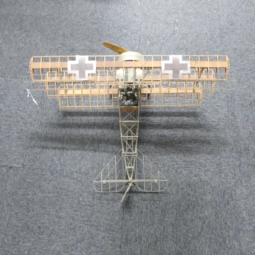 John Borrows made MODEL TRI WING AEROPLANE 900x720x360mm with provenance.... Image 1++