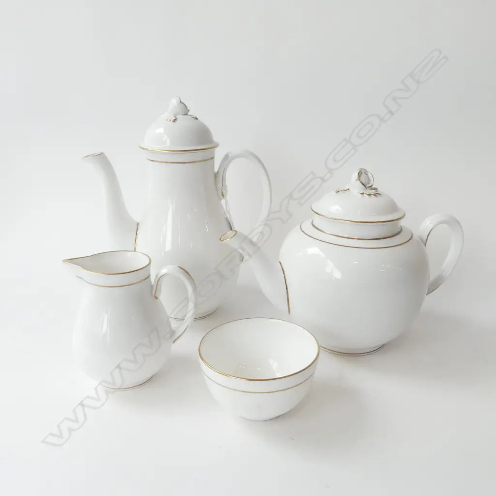 ROYAL WORCESTER 'CONTESSA' TEA POT, COFFEE POT, JUG & SUGAR BOWL H.240mm Image 1++
