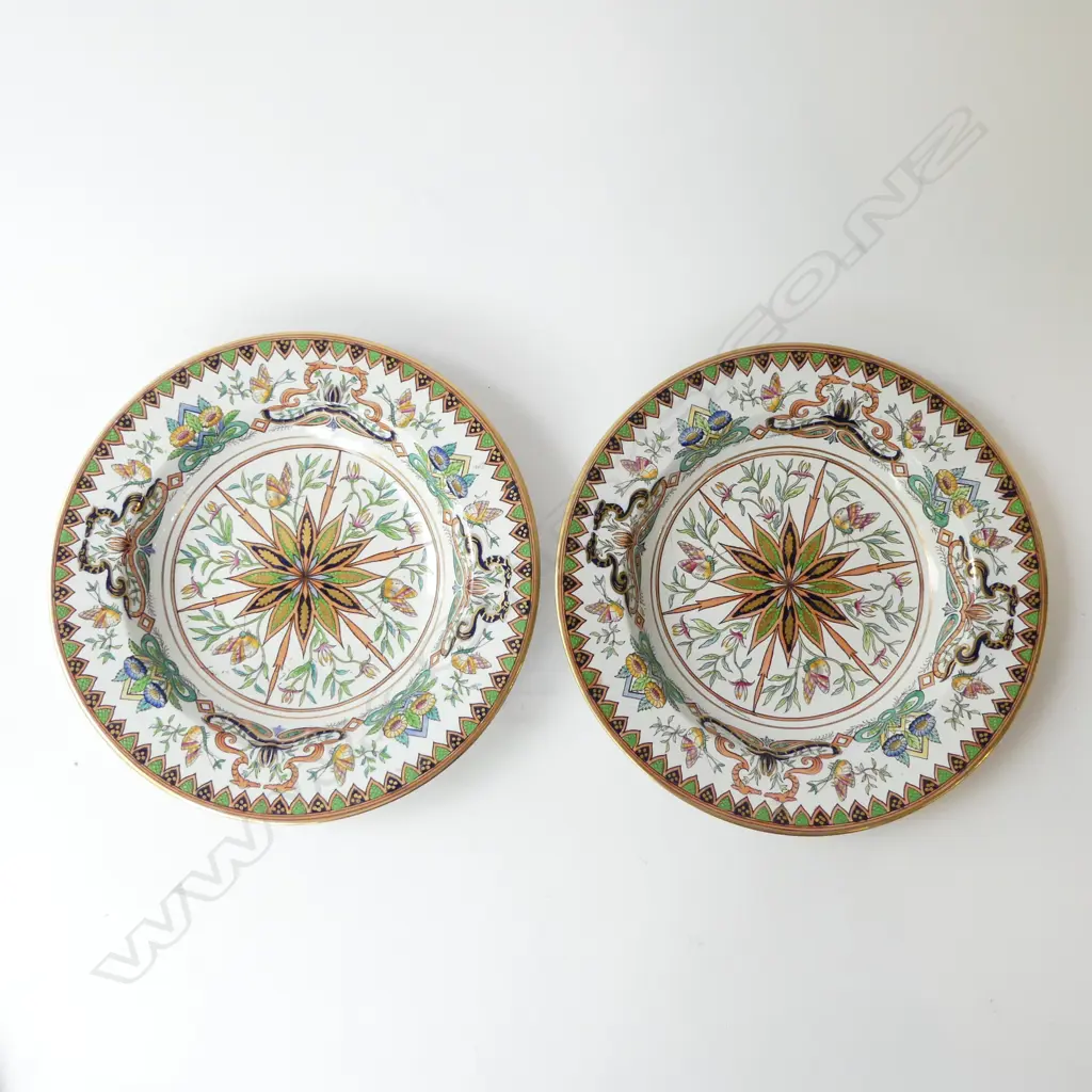 PR ANTIQUE 'ASHWORTH REAL IRONSTONE CHINA' SOUP BOWLS 265mm dia Image 1++