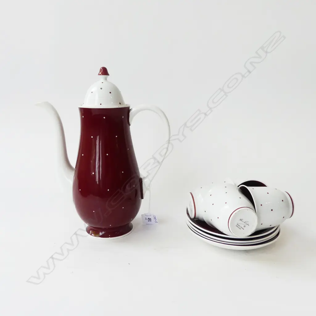 SUSIE COOPER 4pce COFFEE SET Image 1++